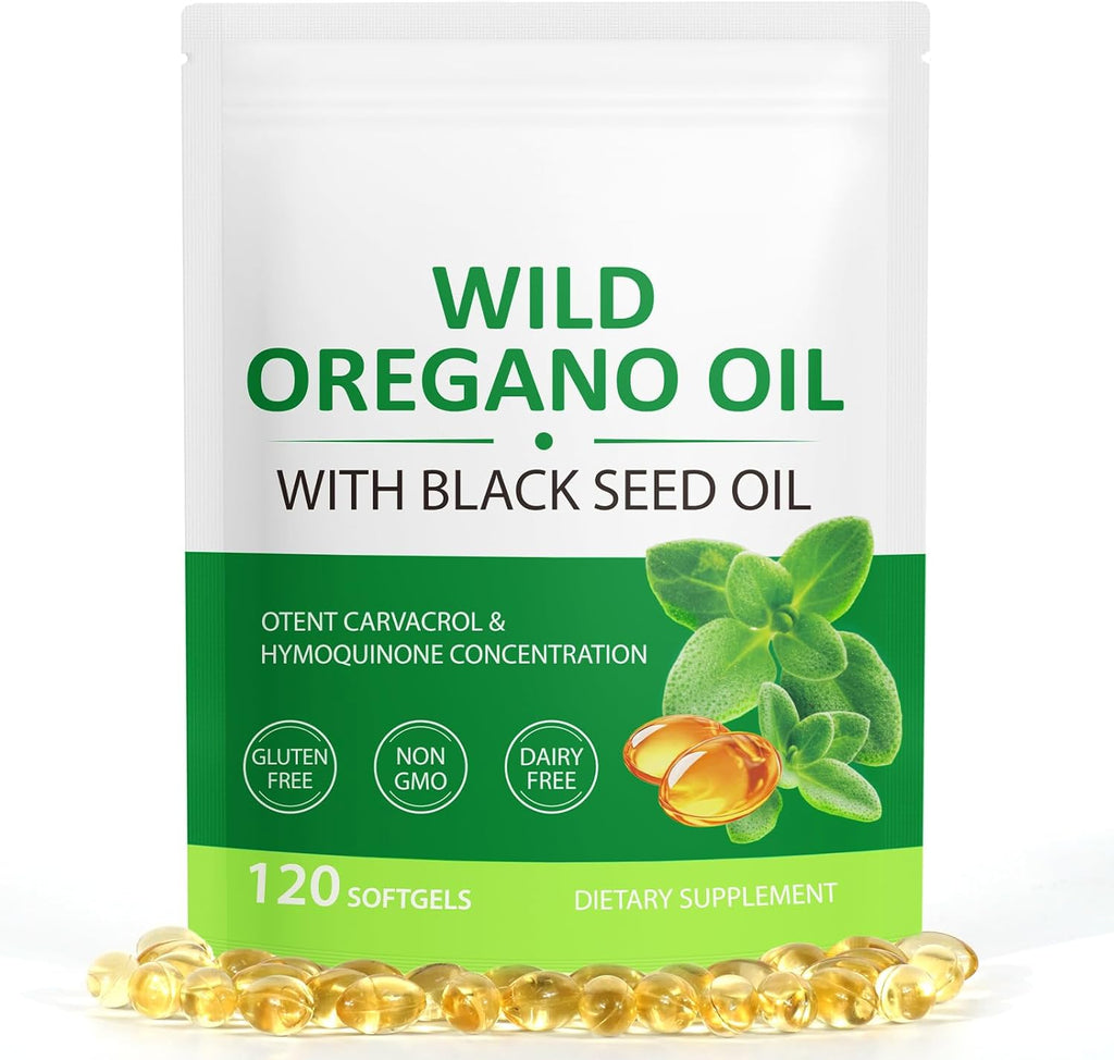 Wild Oregano Oil + Black Seed Oil (6000 mg)