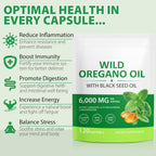 Wild Oregano Oil + Black Seed Oil (6000 mg)